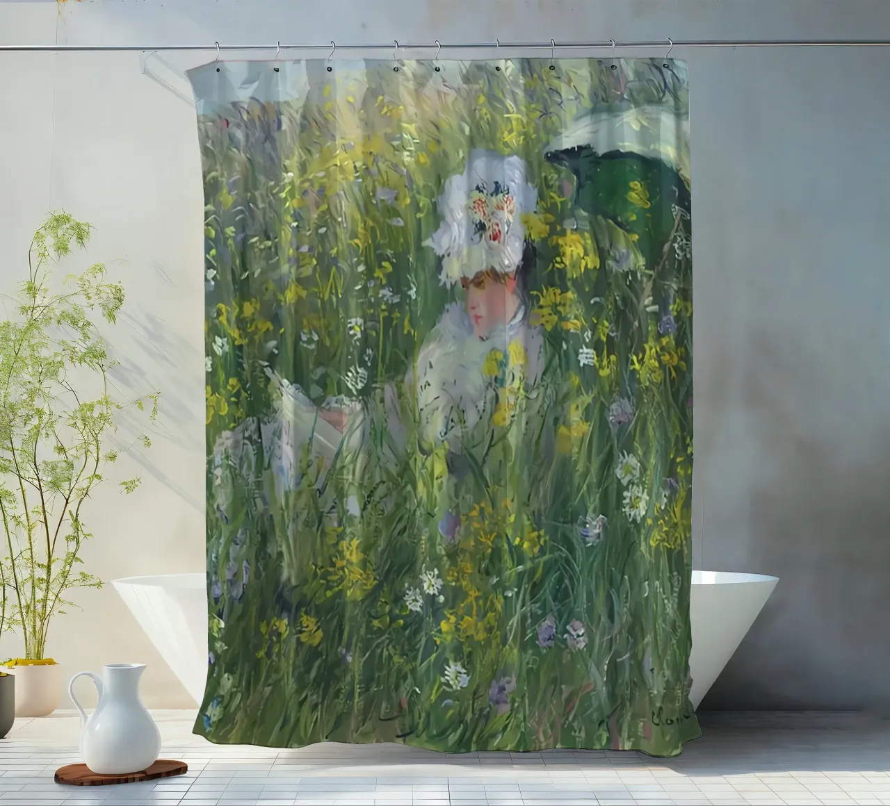 In The Meadow - 1876 shower curtain by D1 Shop