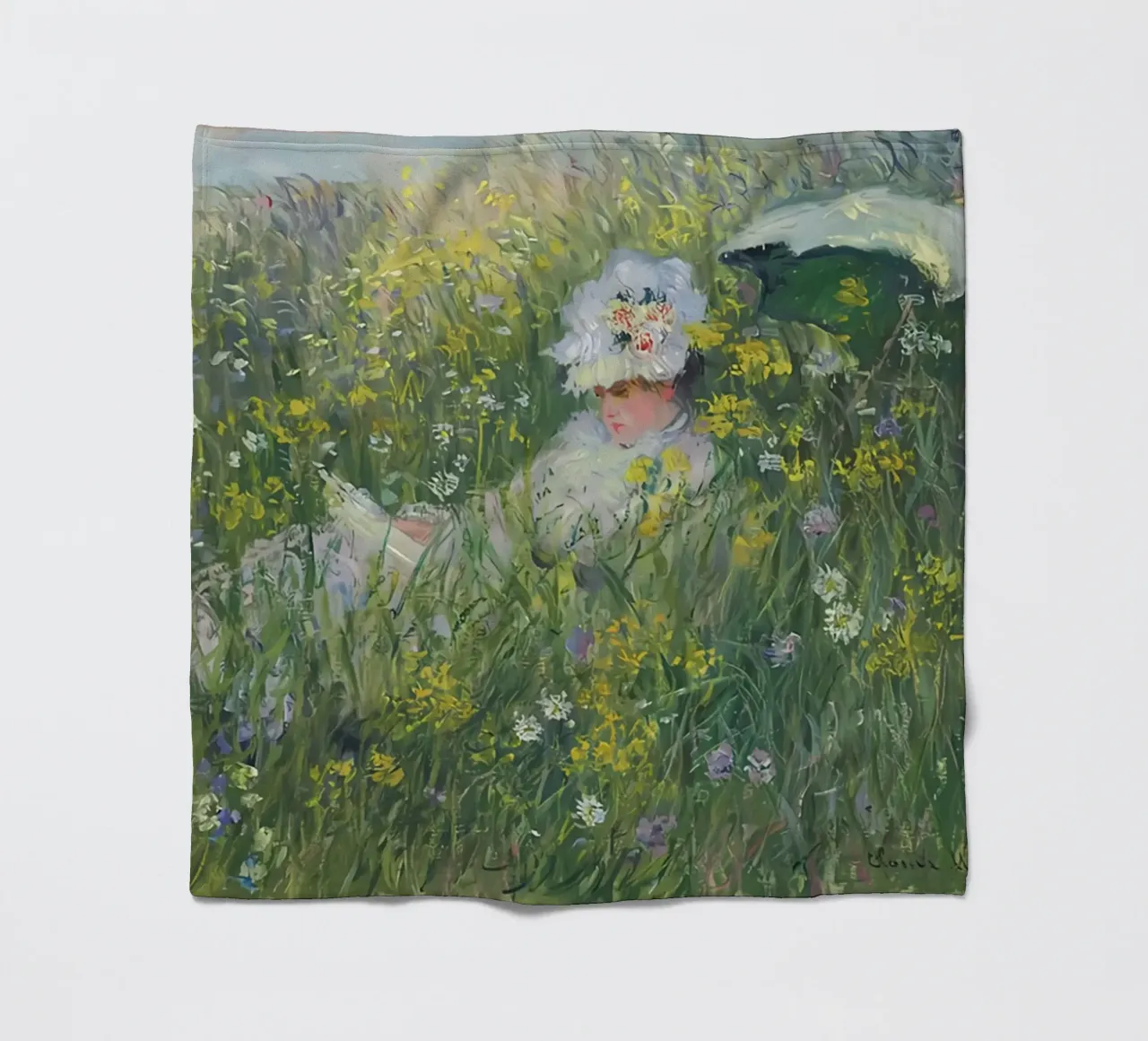 In The Meadow - 1876 fleece blanket by D1 Shop