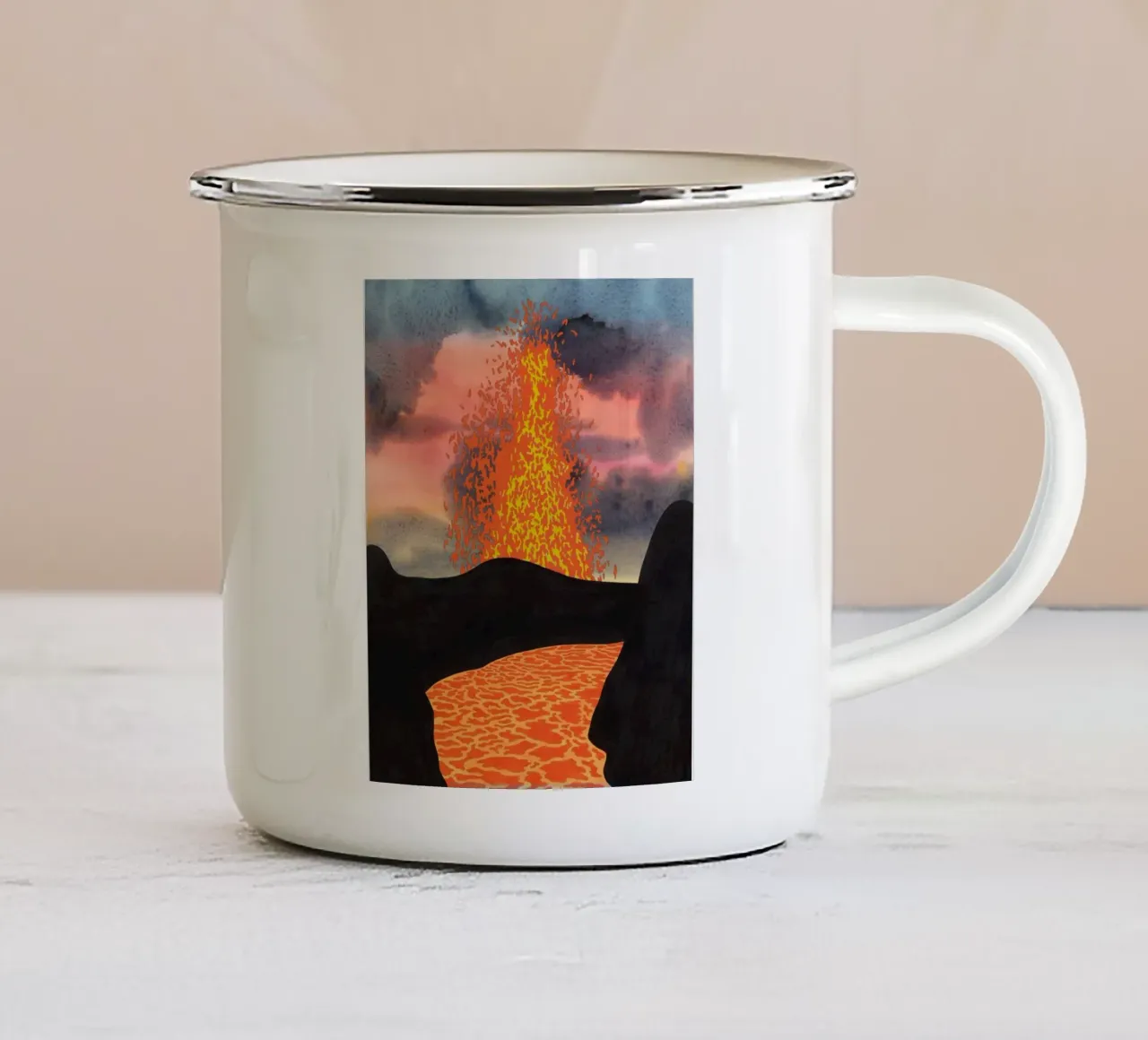 Ken Price Roccia liquida tazza in smalto da Marcobarshop
