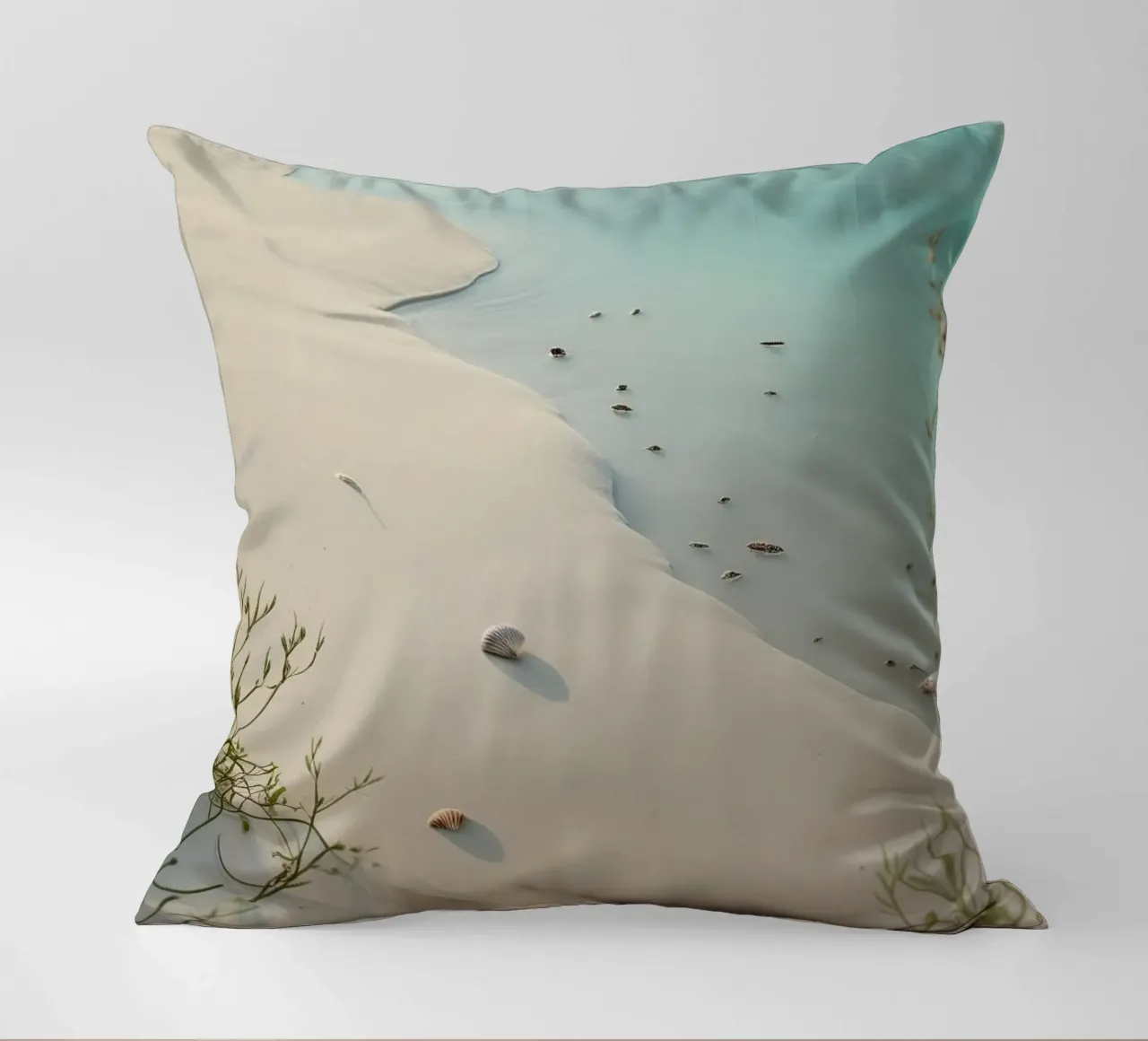 spiaggia con sabbia cuscino da life of sands