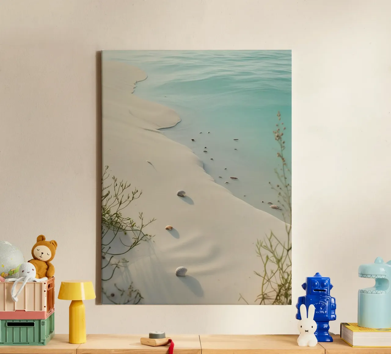 spiaggia con sabbia tela con Cornice a cassetta da life of sands