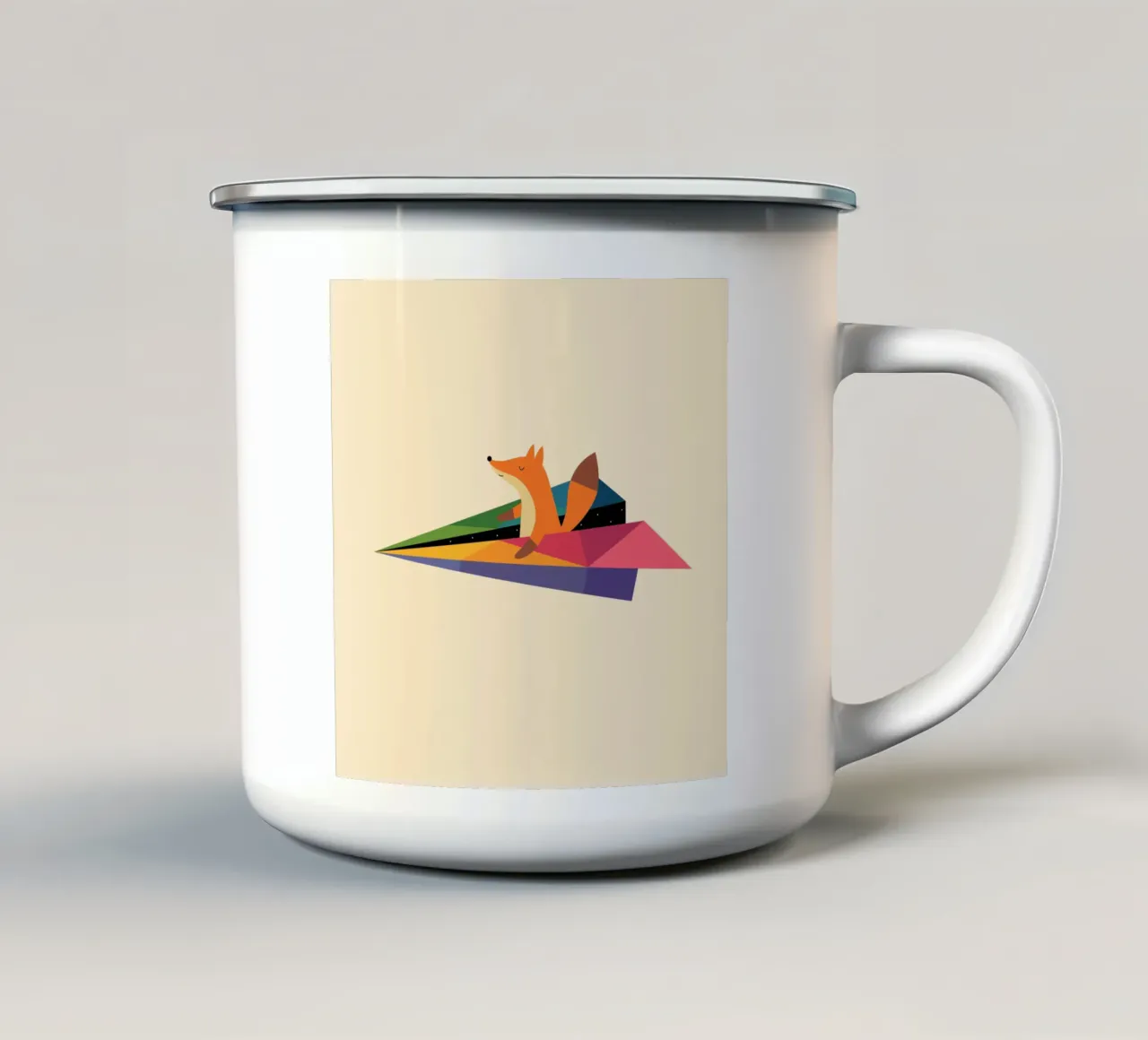 Volare a modo mio tazza in smalto da Andy Westface
