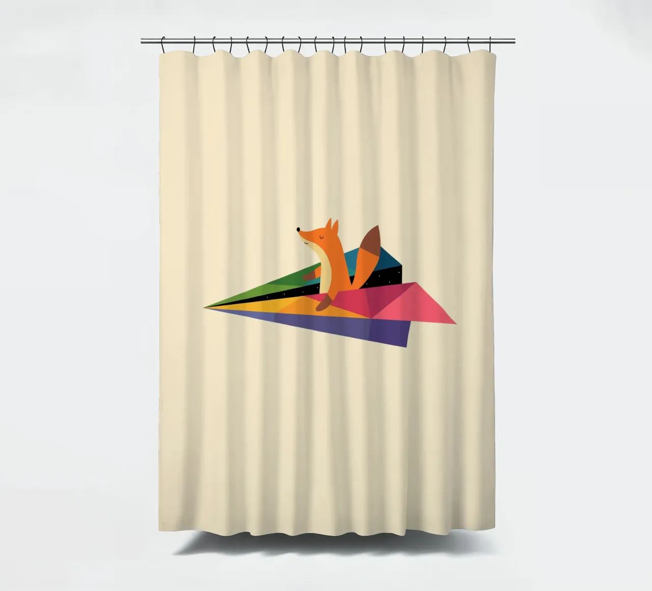 Fly My Way shower curtain by Andy Westface