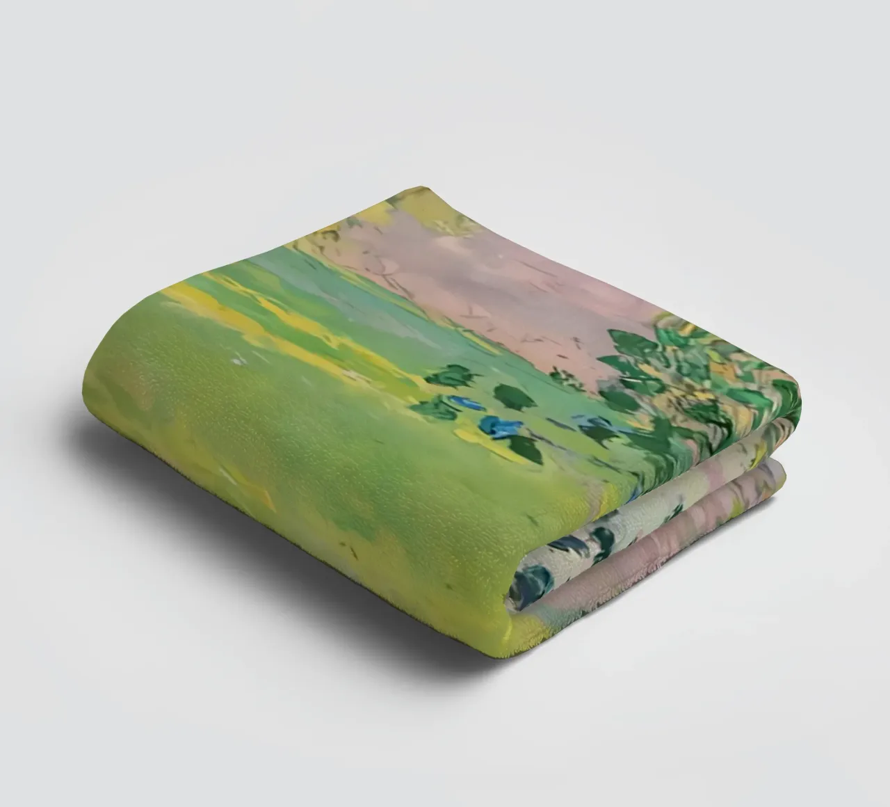 Morning Landscape - 1888 towel by D1 Shop