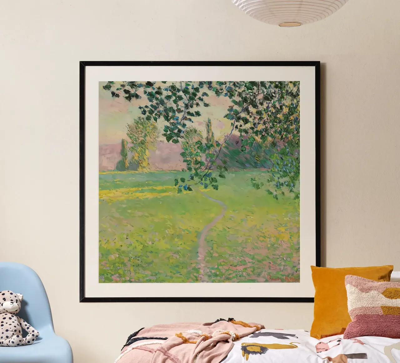 Paesaggio mattutino - 1888 poster con telaio in plastica da D1 Shop