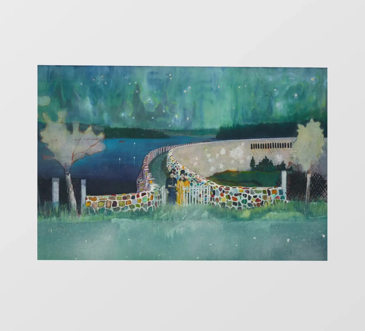 Peter Doig Due uomini pellicola backlit da Milfordwings