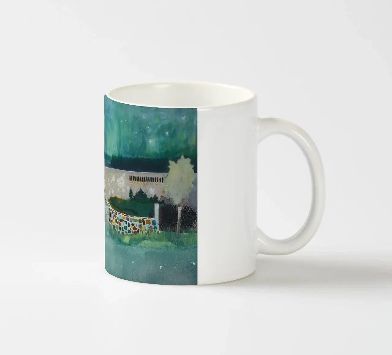 Peter Doig Due uomini tazza in ceramica da Milfordwings
