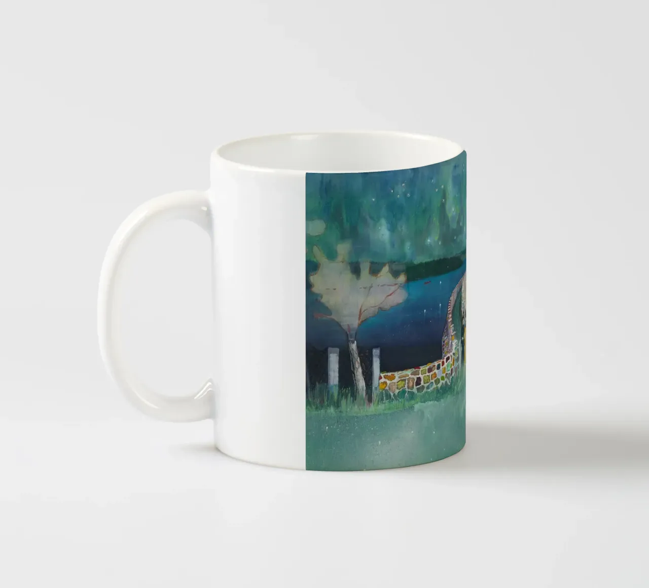 Peter Doig Due uomini tazza in ceramica da Milfordwings
