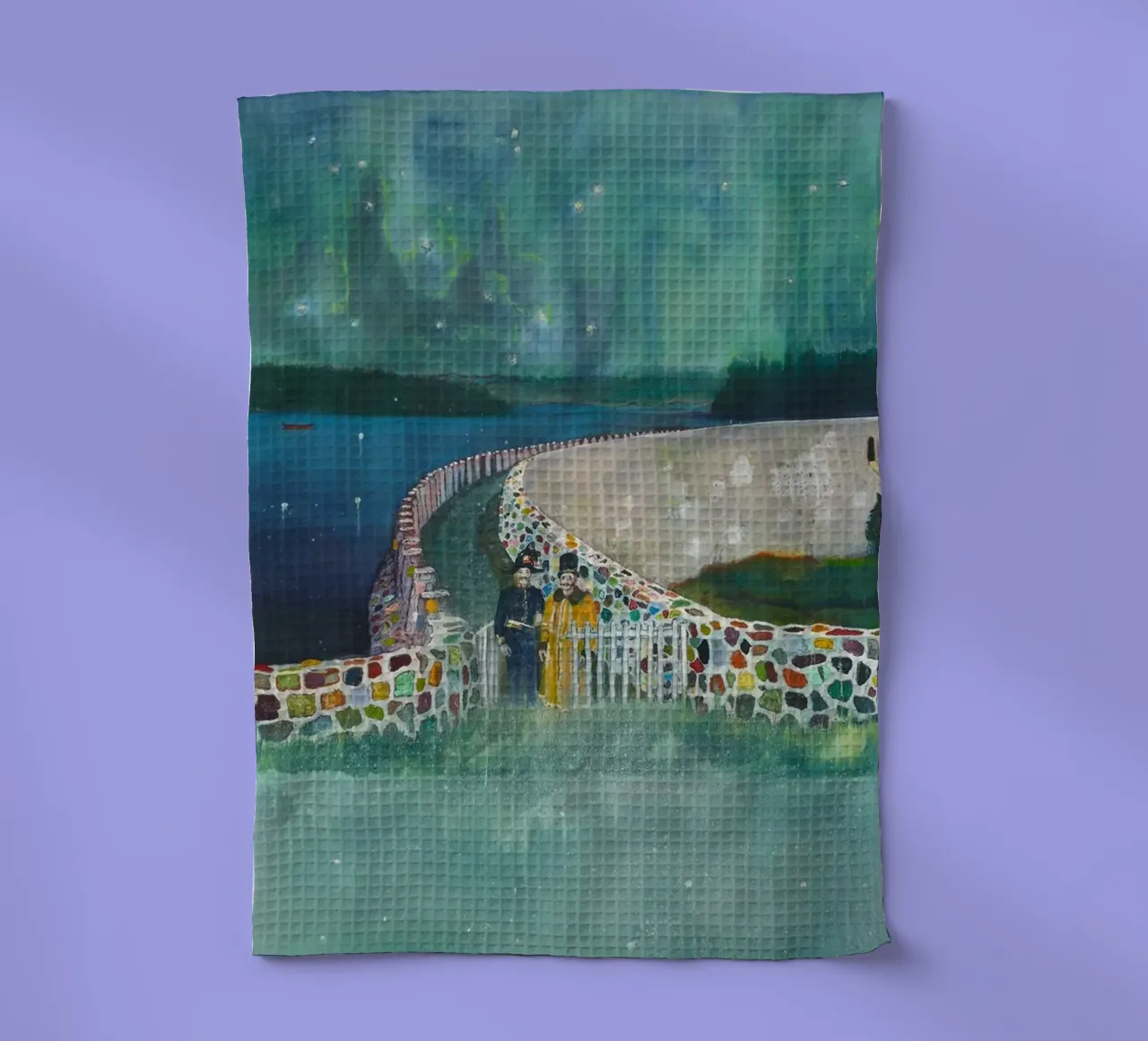 Peter Doig Due uomini canovaccio da cucina da Milfordwings