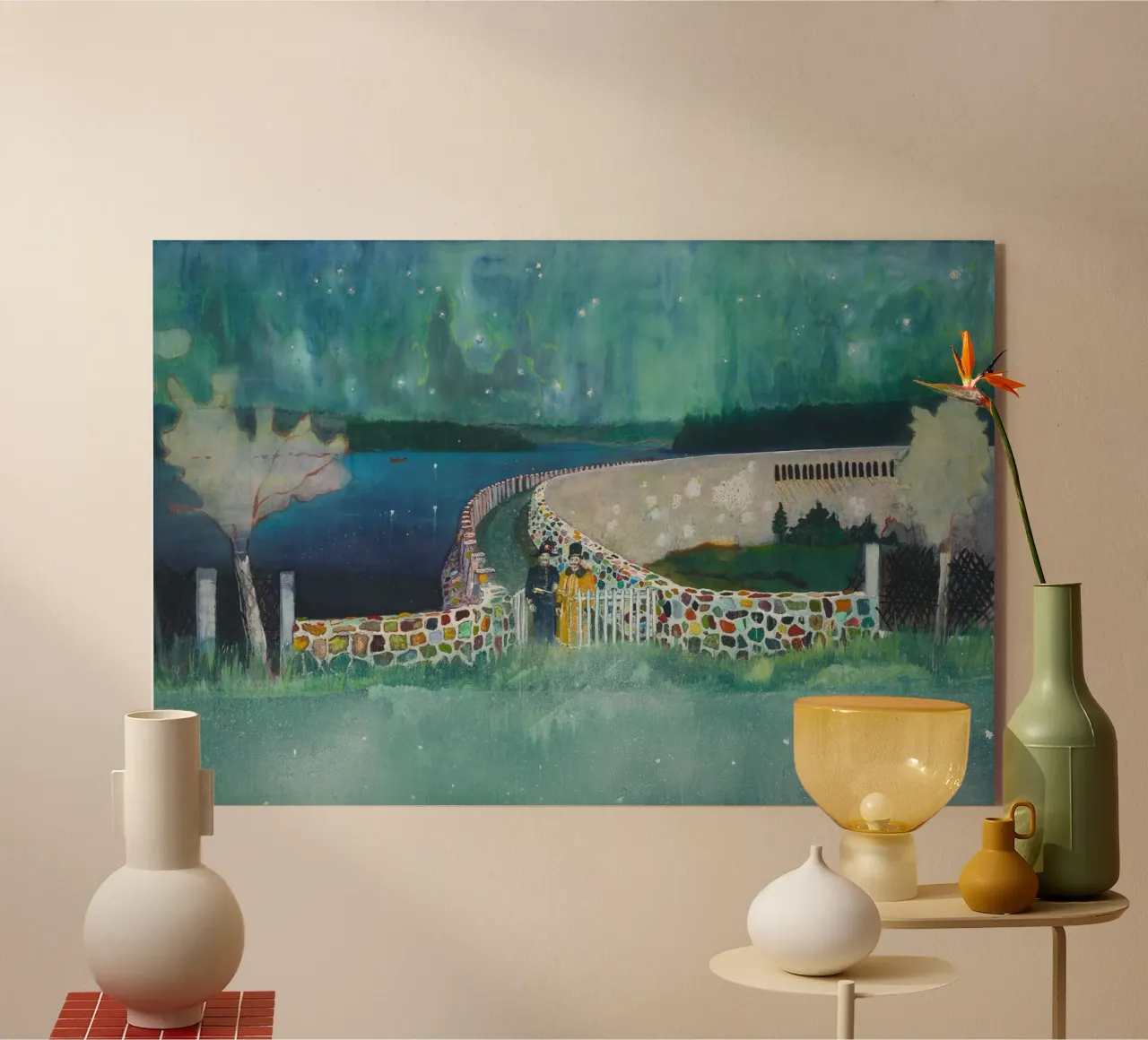 Peter Doig Due uomini plexiglass da Milfordwings