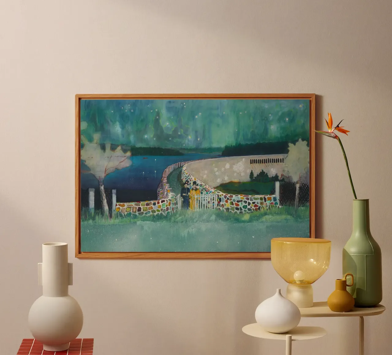 Peter Doig Due uomini alluminio dibond da Milfordwings