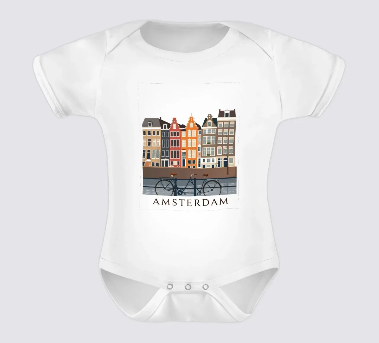 La vue d'Amsterdam body bébé de HicksShop