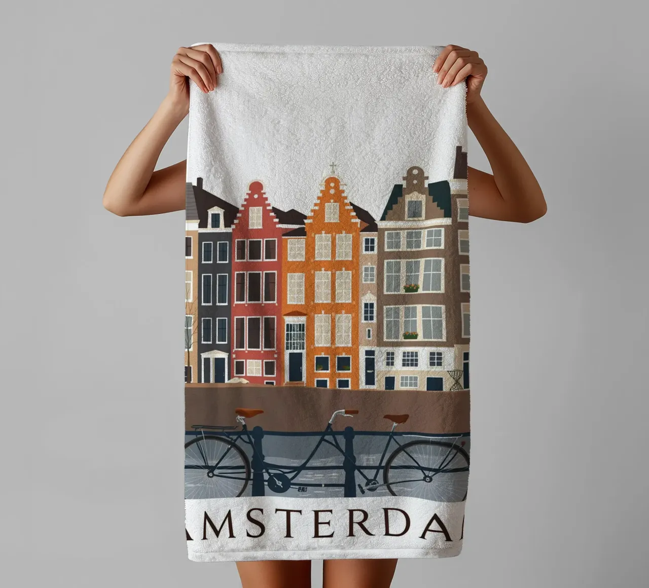 La vue d'Amsterdam serviette de bain de HicksShop