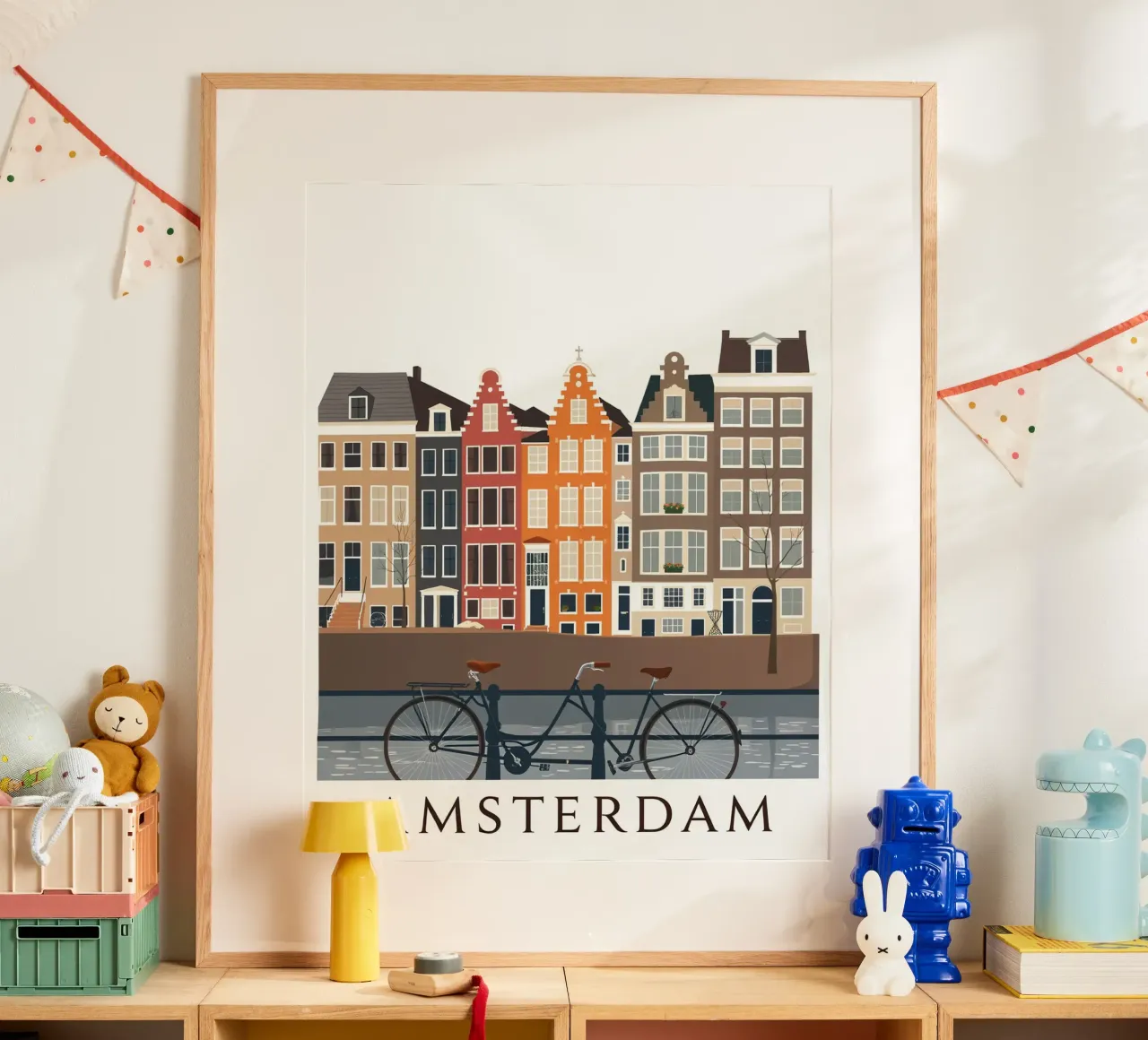 La vue d'Amsterdam hahnemühle de HicksShop