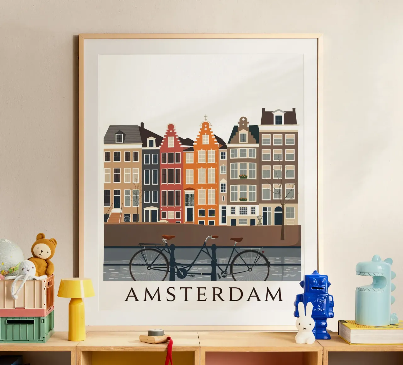 La vue d'Amsterdam hahnemühle de HicksShop