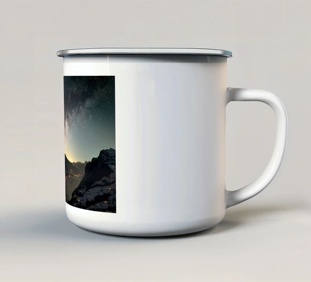 vista serenity tazza in smalto da space words