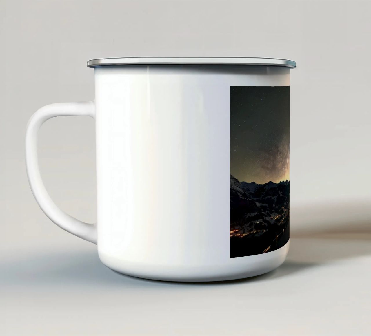 vista serenity tazza in smalto da space words