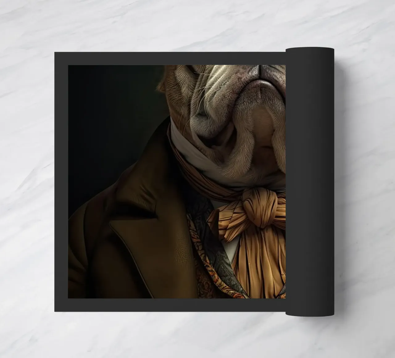 Bulldog in abiti d'epoca zerbino da Imagine
