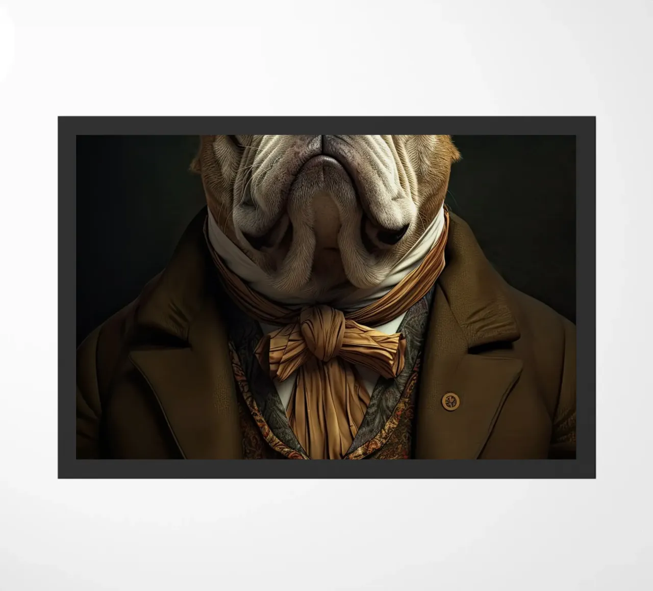 Bulldog in abiti d'epoca zerbino da Imagine