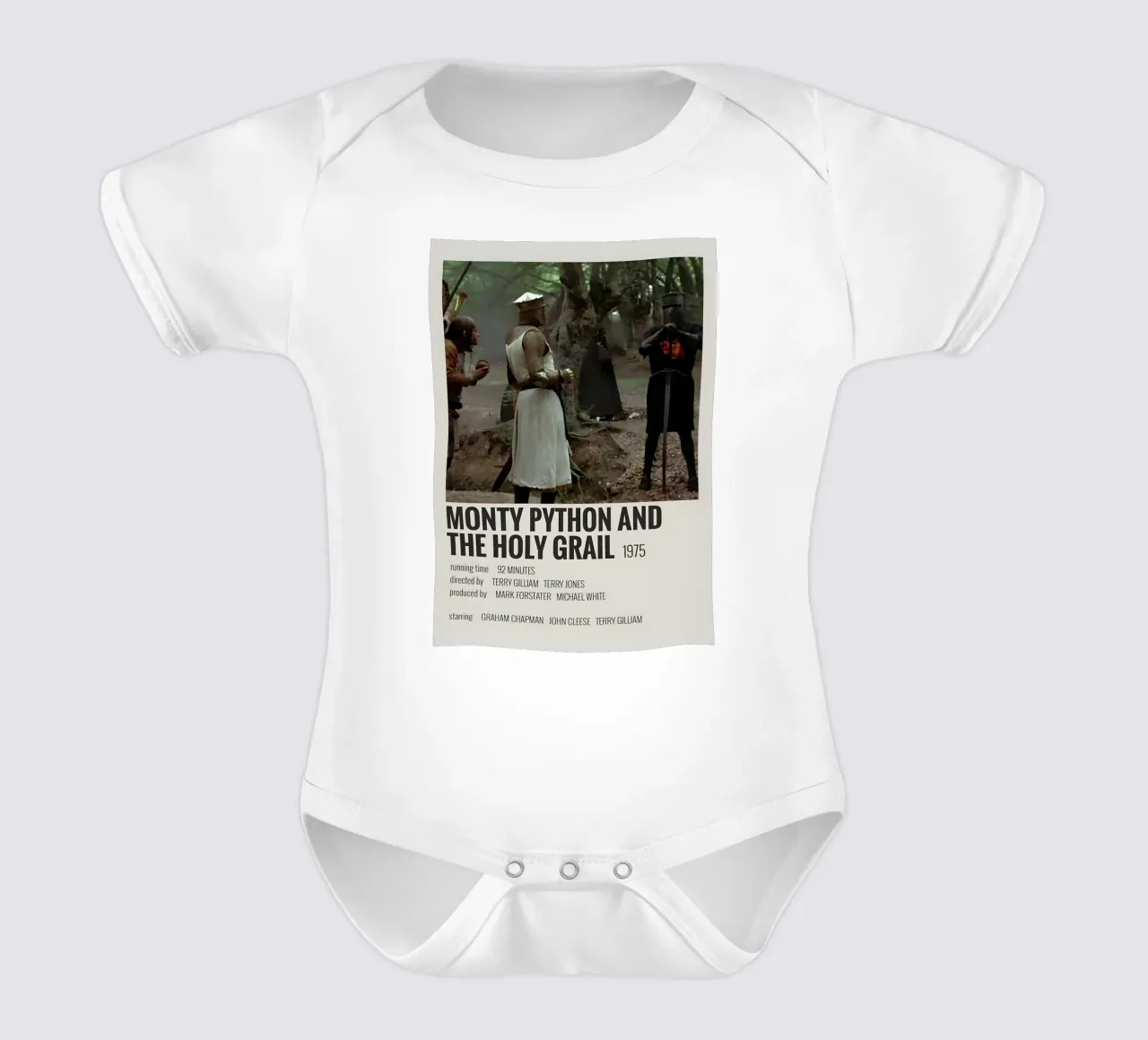 MONTY PYTHON AND THE HOLY GRAIL 1975 body neonato maniche corte da MVFminimalist