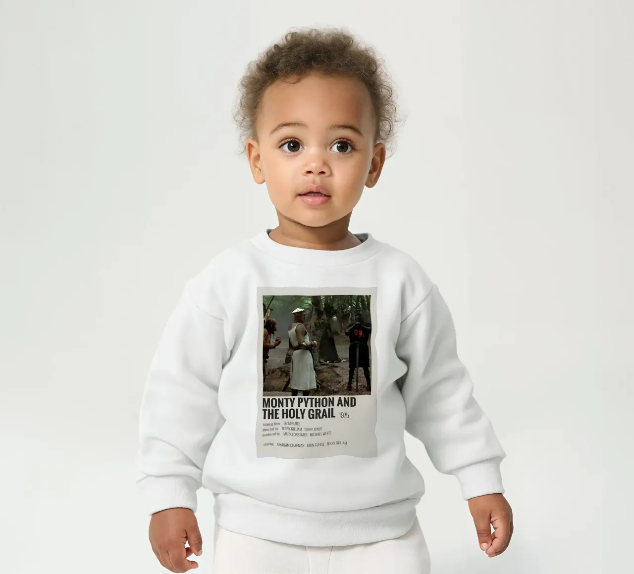 MONTY PYTHON AND THE HOLY GRAIL 1975 felpa neonato da MVFminimalist