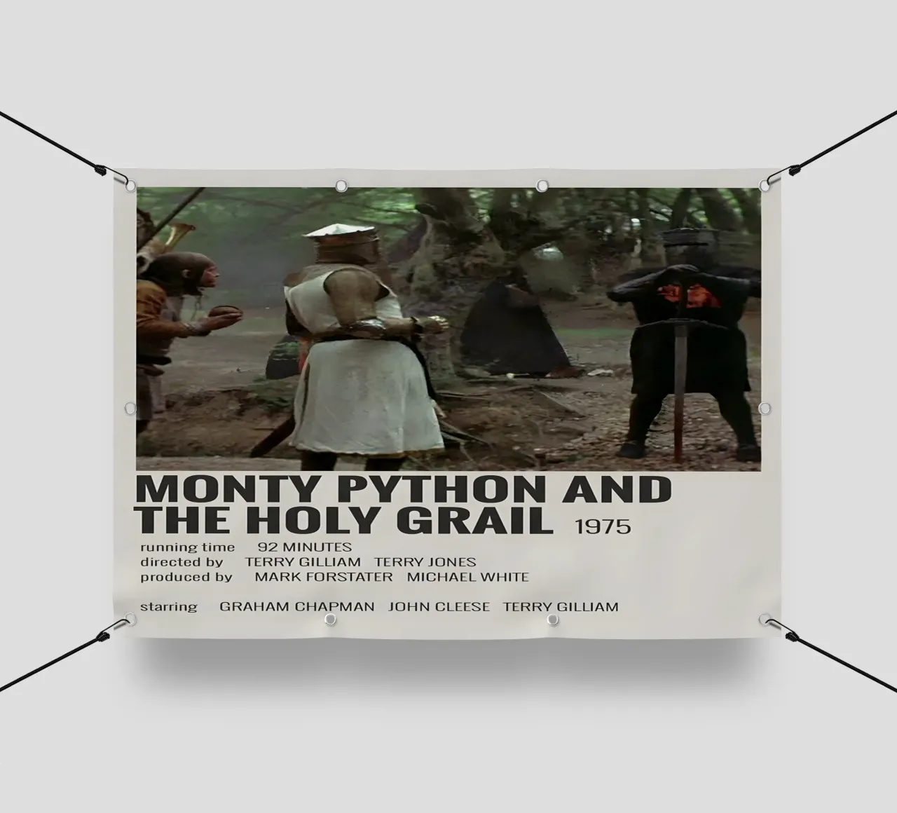 MONTY PYTHON AND THE HOLY GRAIL 1975 telo in pvc da MVFminimalist
