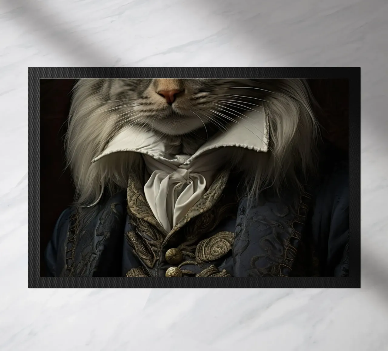 Gatto in abiti d'epoca zerbino da Imagine
