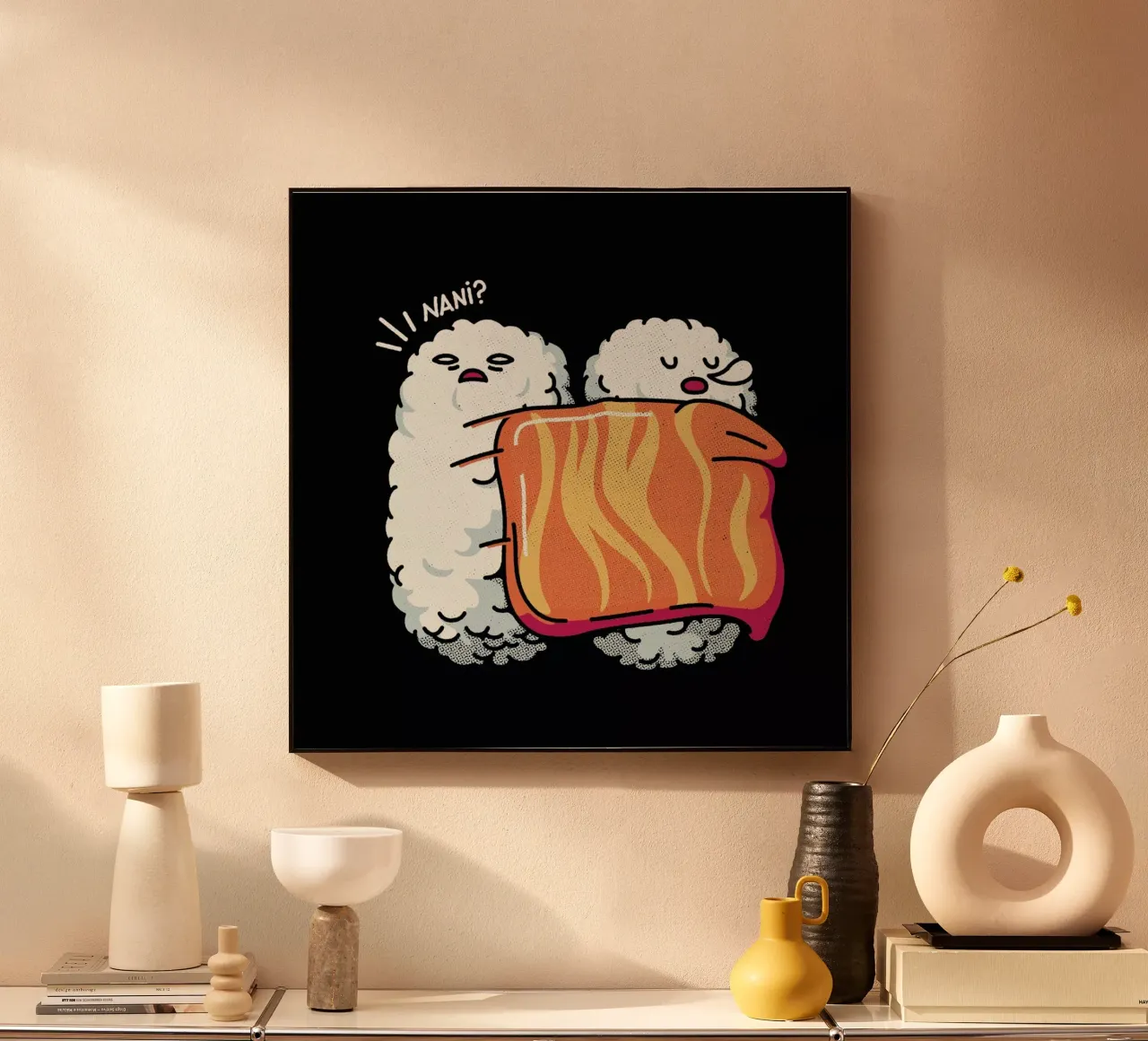 Sleeping Sushi plexiglass da Tobe Fonseca