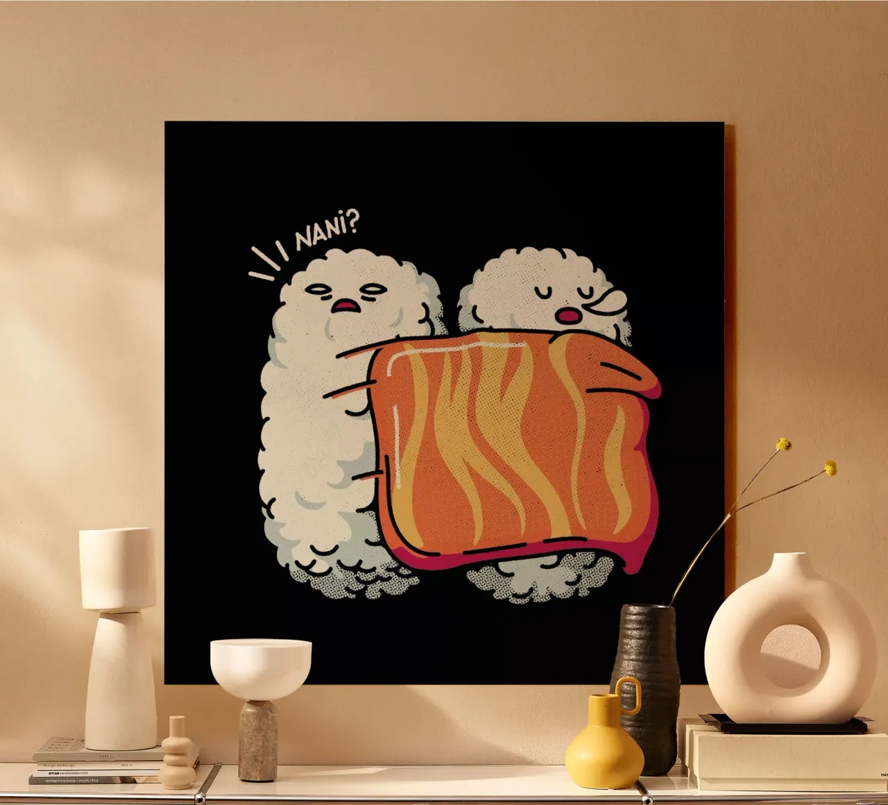 Sleeping Sushi plexiglass da Tobe Fonseca