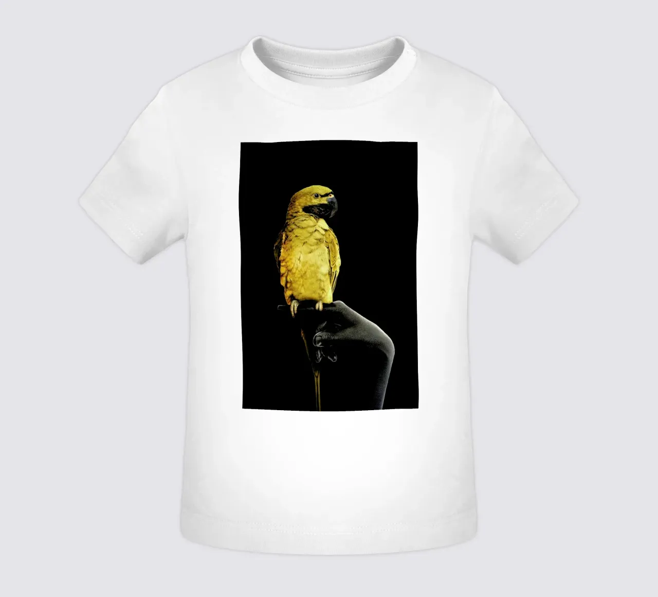 Golden Parrot baby t-shirt by Wouter Rikken