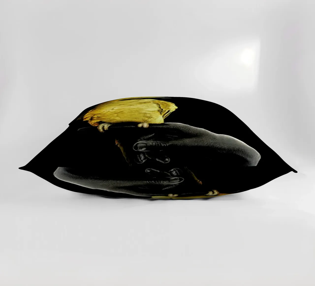 Golden Parrot decorative cushion by Wouter Rikken
