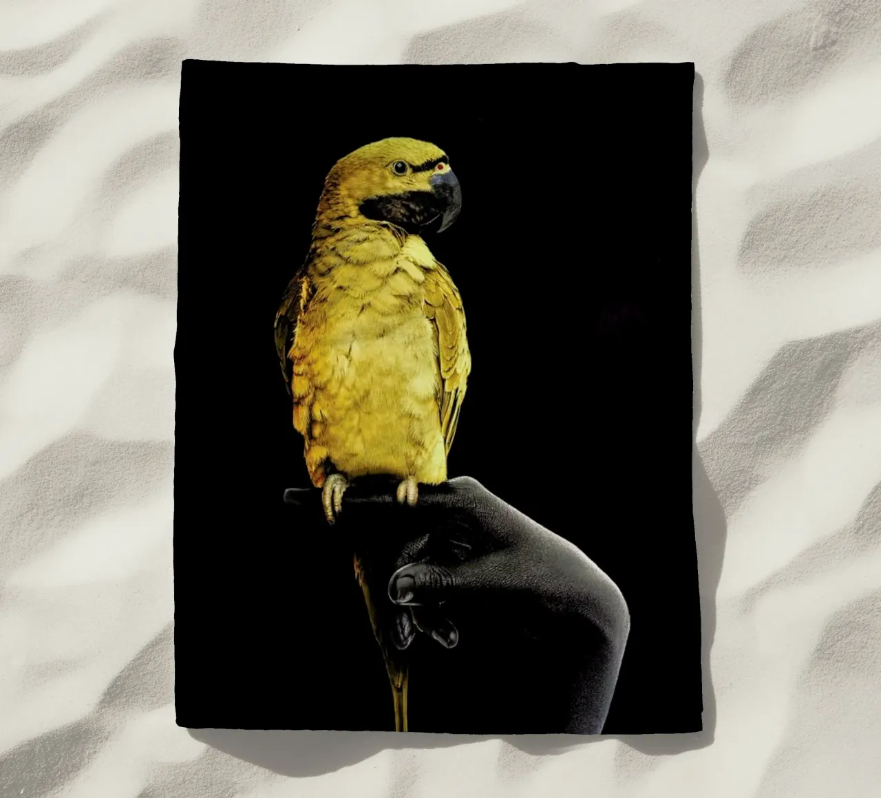 Golden Parrot beach towel by Wouter Rikken