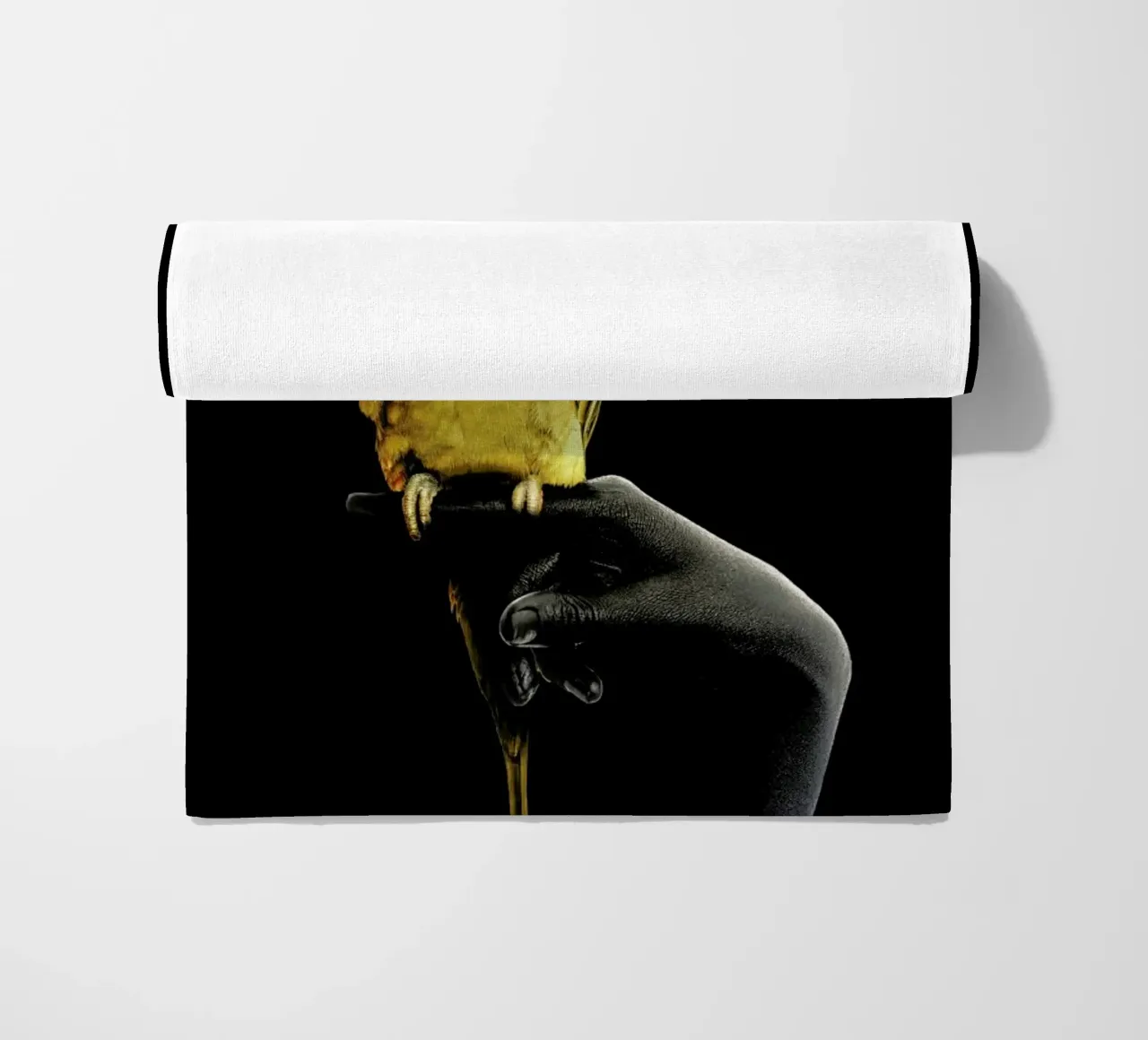 Golden Parrot beach towel by Wouter Rikken