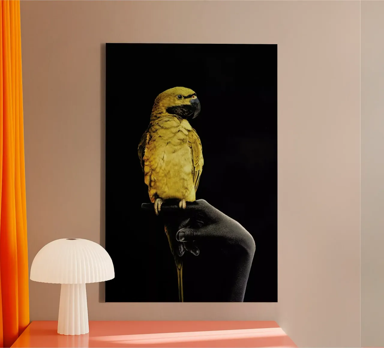 Golden Parrot canvas by Wouter Rikken