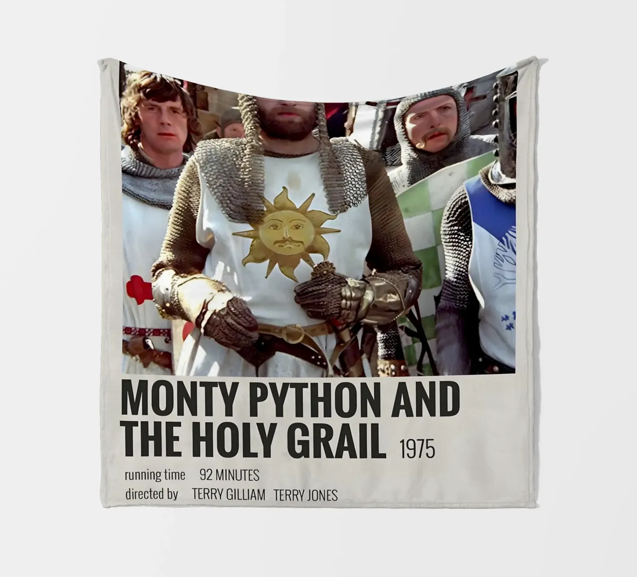 MONTY PYTHON AND THE HOLY GRAIL 1975 coperta in pile da MVFminimalist