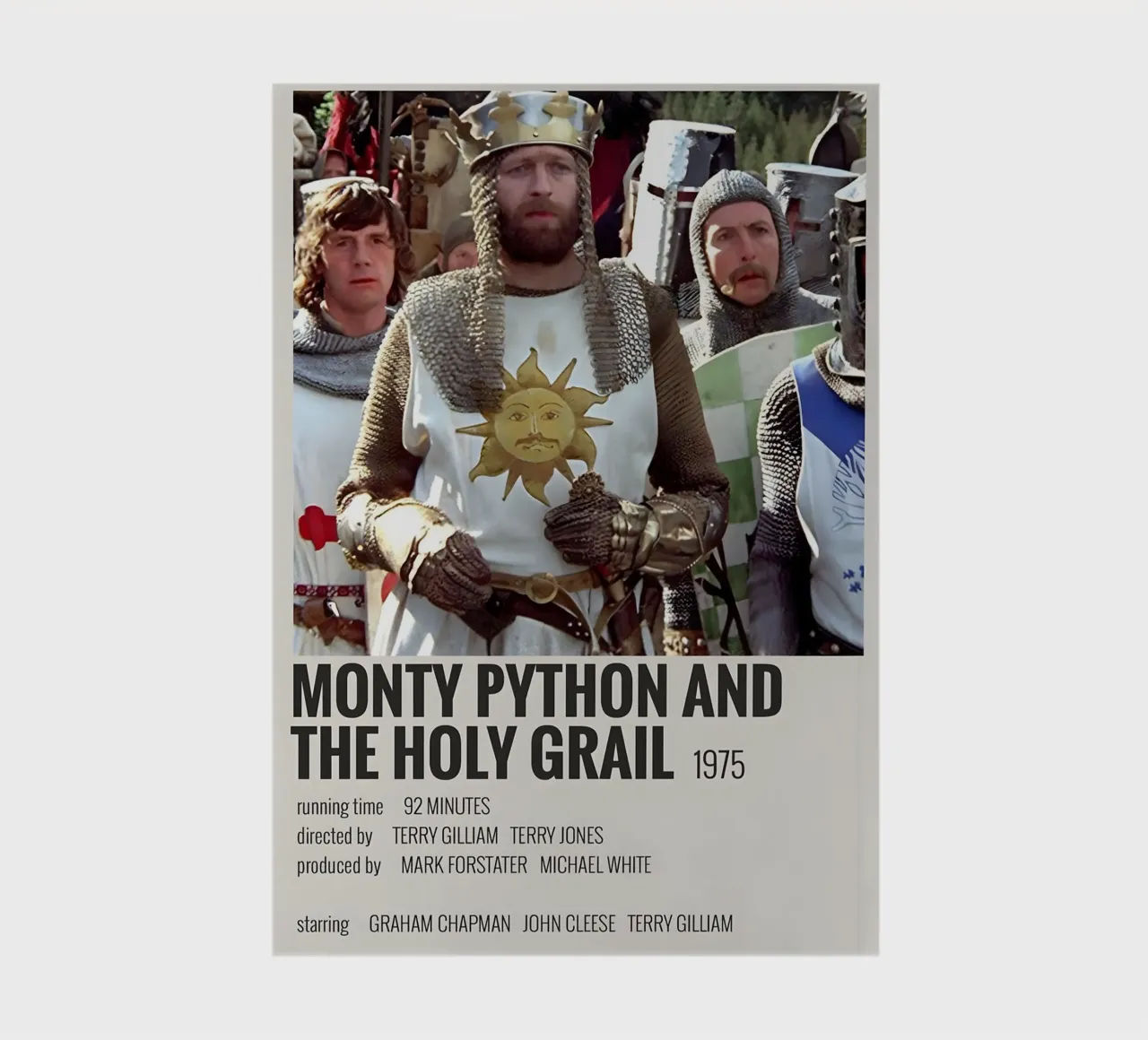 MONTY PYTHON AND THE HOLY GRAIL 1975 notebook by MVFminimalist