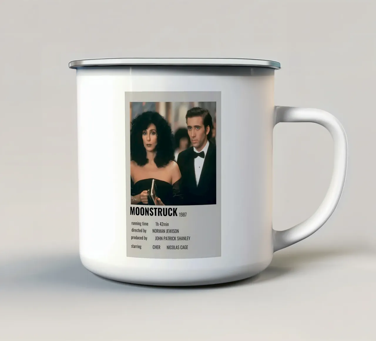 MOONSTRUCK 1987 tazza in smalto da MVFminimalist