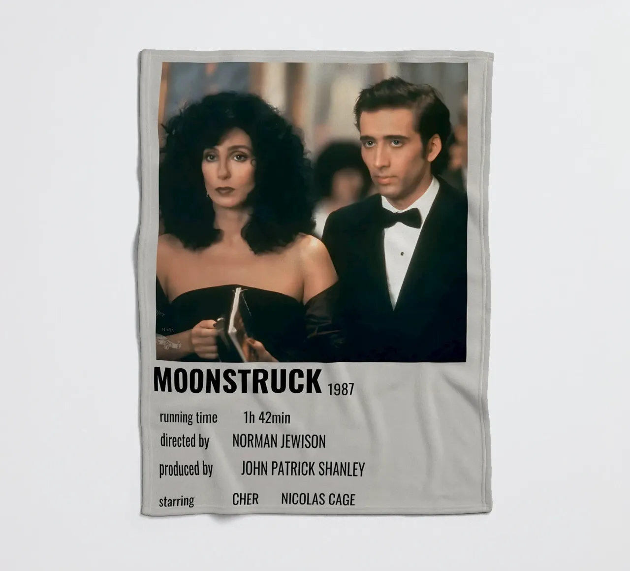 MOONSTRUCK 1987 coperta in pile da MVFminimalist