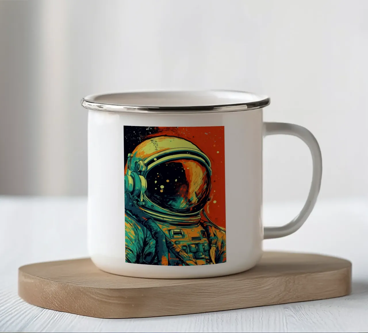 Arte da parete di Imagine tazza in smalto da Imagine