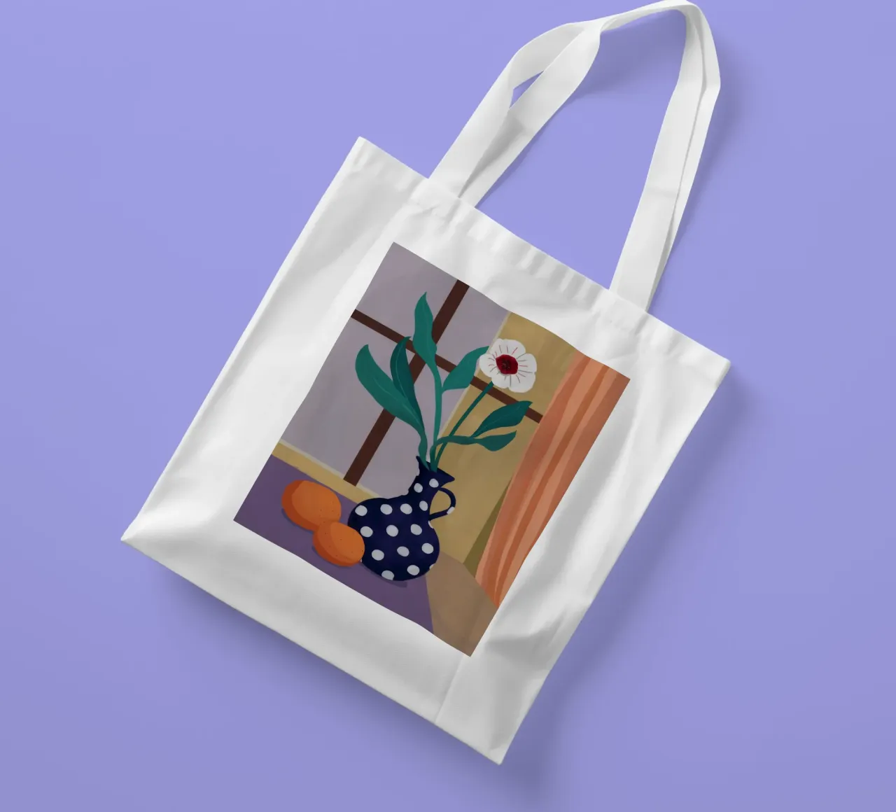Polka Dot Orchid Stillness tote bag by Fable Tempa