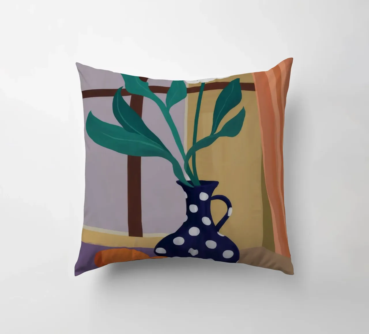 Orchidea a pois Immobile cuscino da Fable Tempa