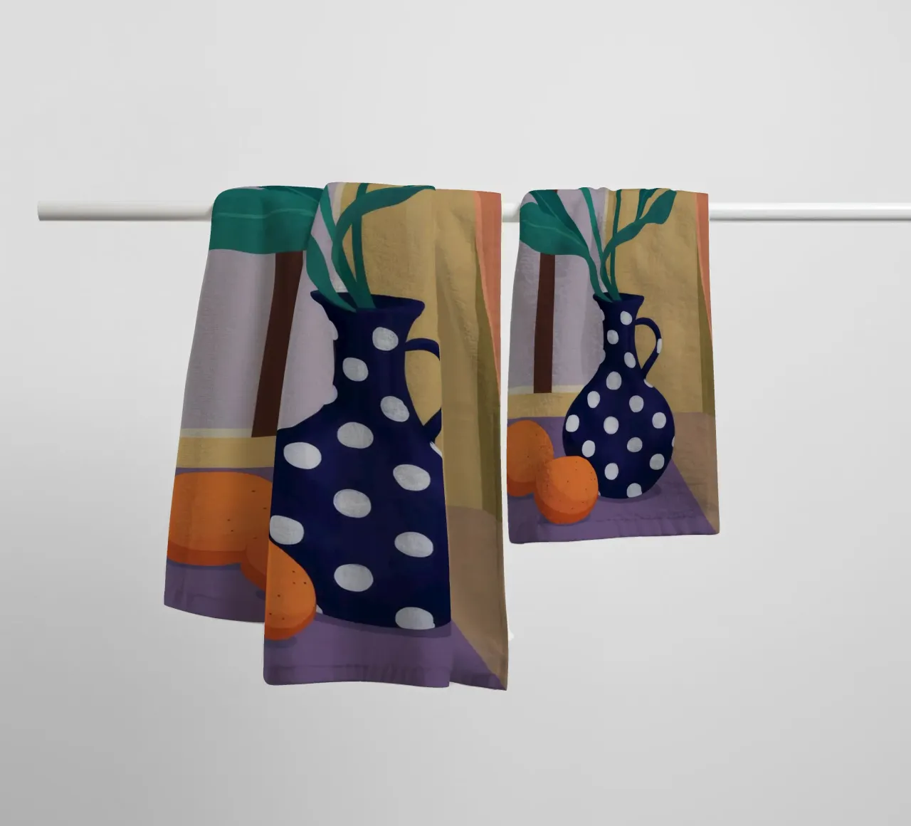 Orchidea a pois Immobile asciugamano da bagno da Fable Tempa