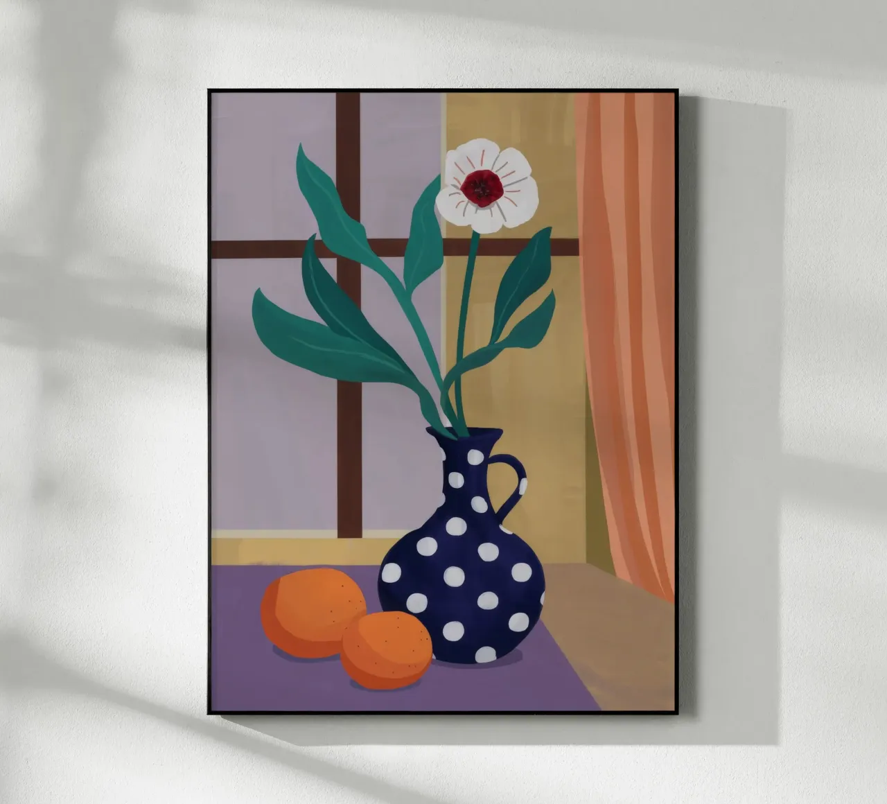 Polka Dot Orchidee Stilte acryl van Fable Tempa