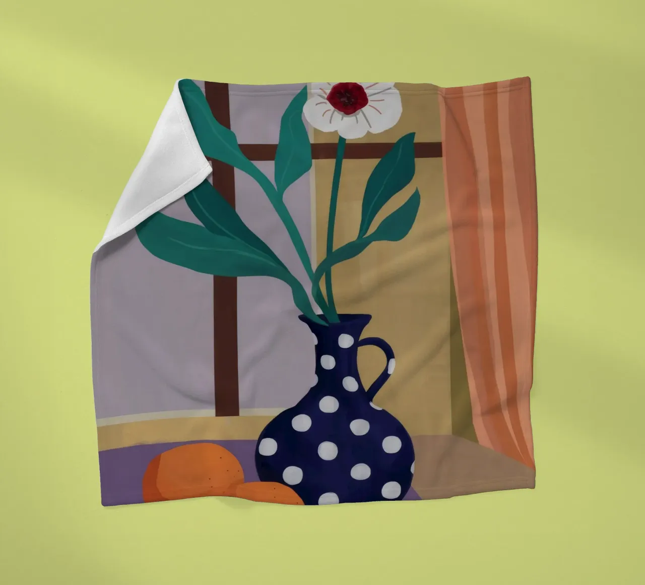 Orchidea a pois Immobile coperta in pile da Fable Tempa