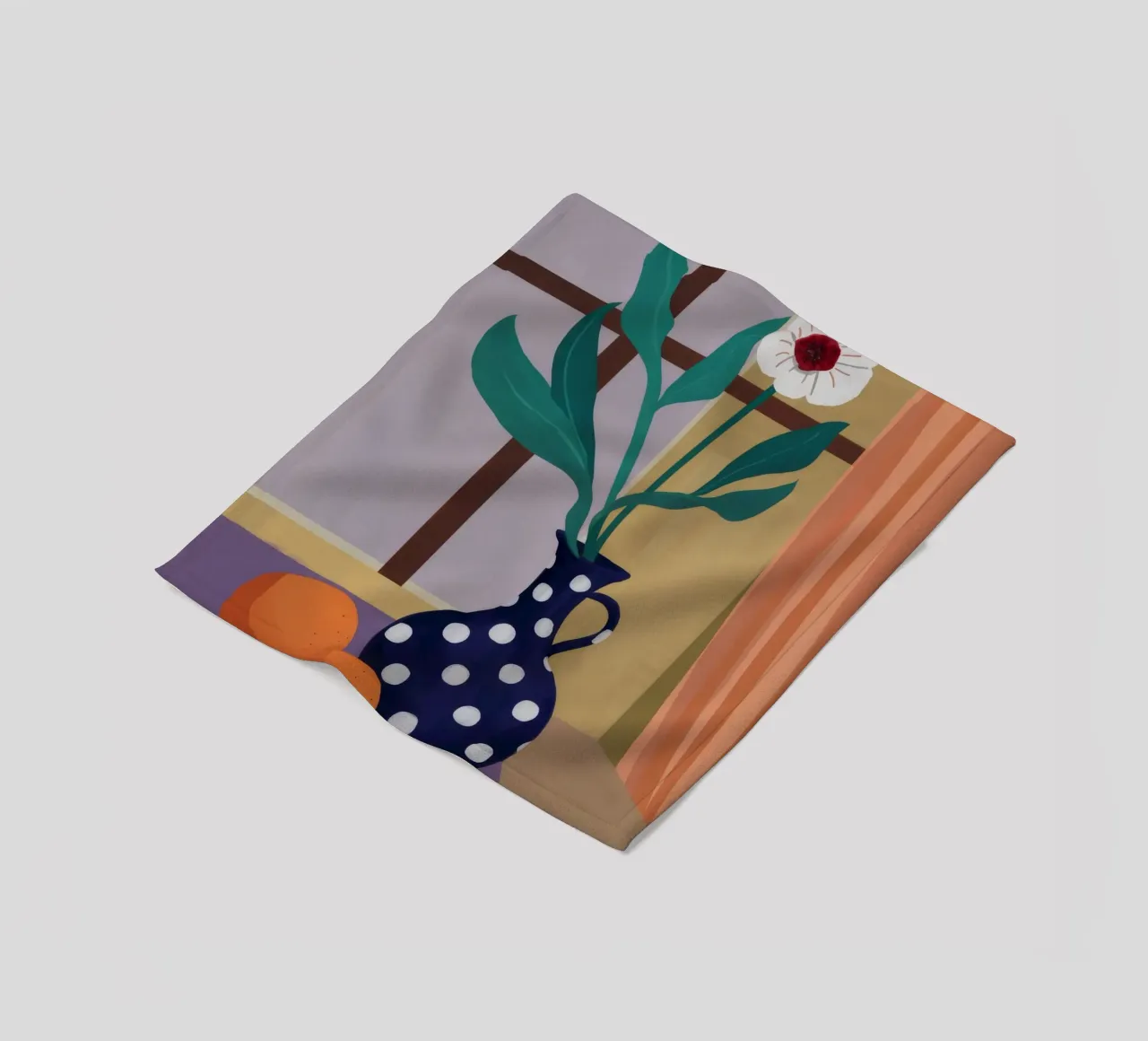 Orchidea a pois Immobile coperta in pile da Fable Tempa