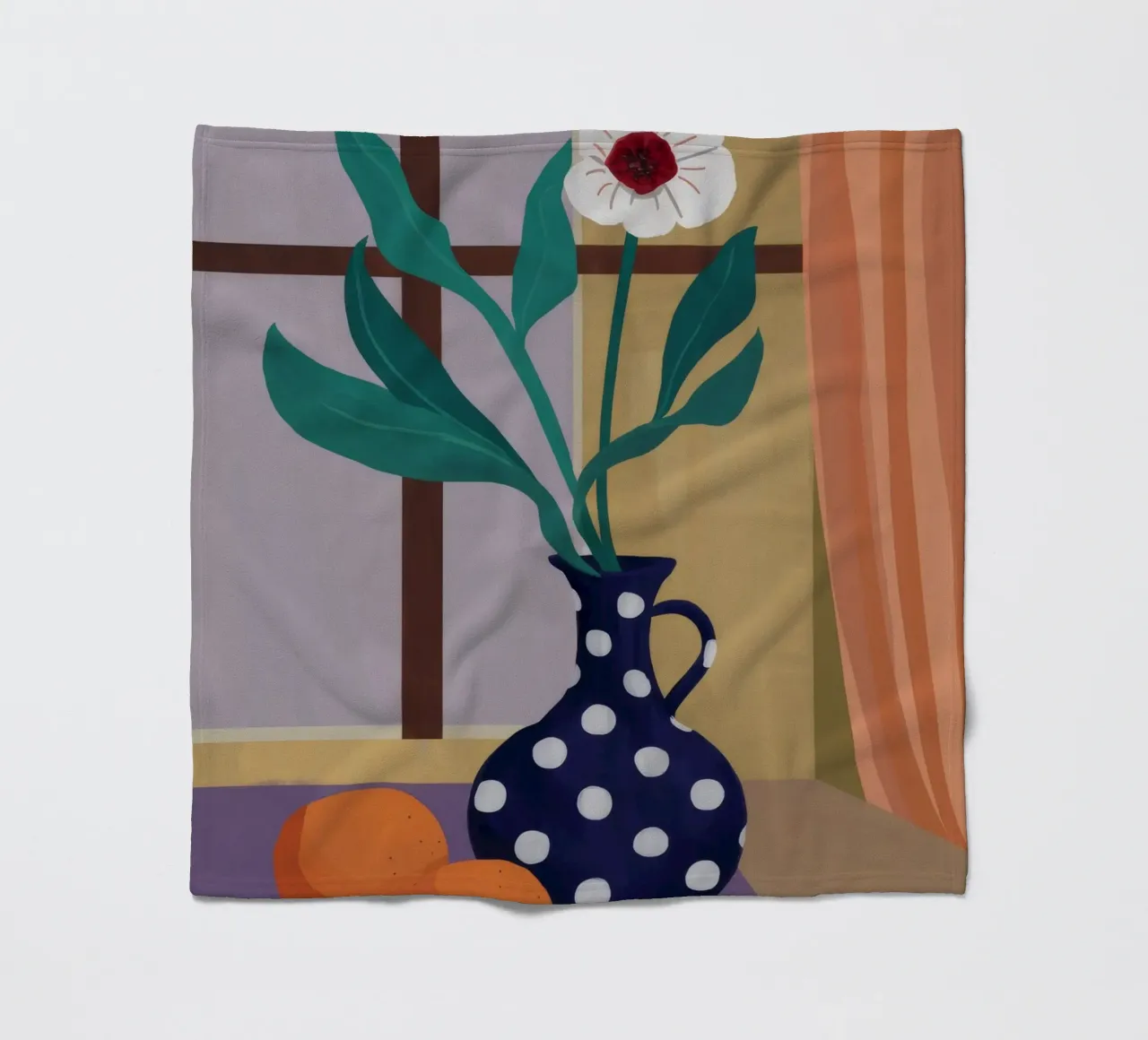 Orchidea a pois Immobile coperta in pile da Fable Tempa