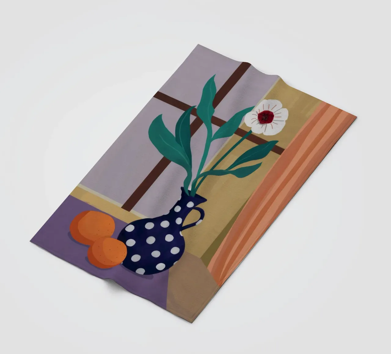 Orchidea a pois Immobile coperta in pile da Fable Tempa