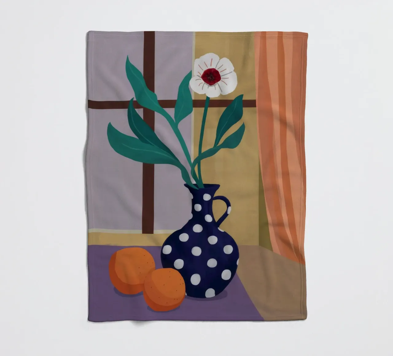 Orchidea a pois Immobile coperta in pile da Fable Tempa