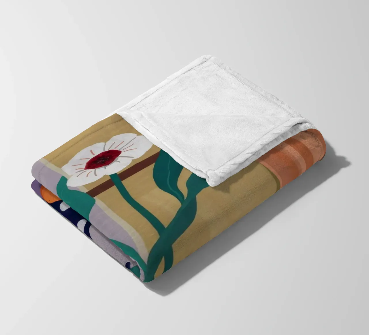 Orchidea a pois Immobile coperta in pile da Fable Tempa
