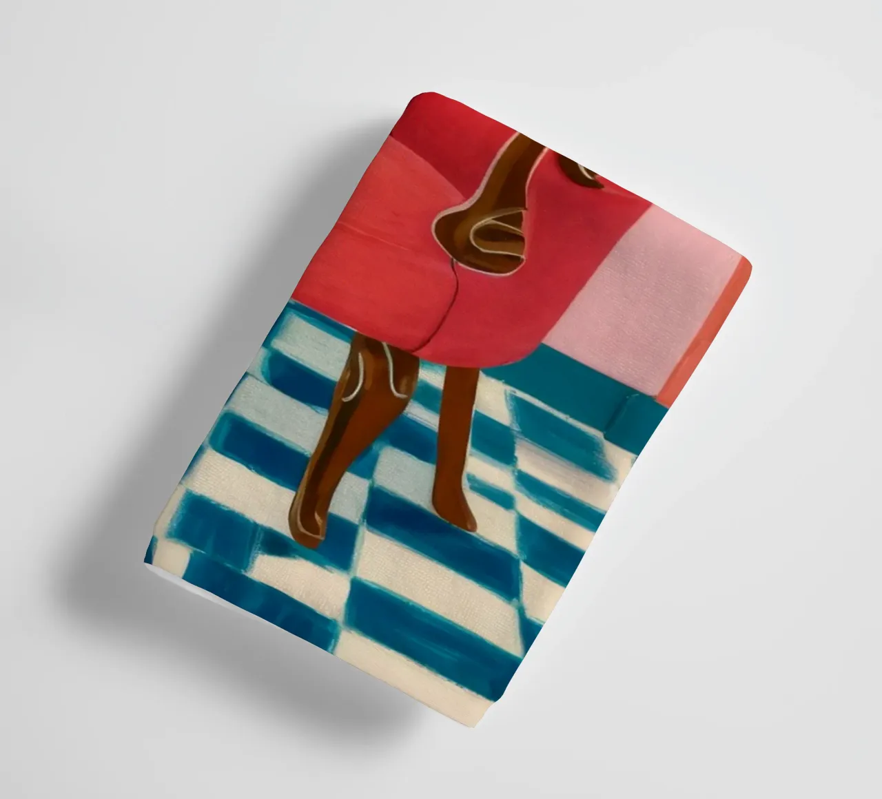 Checkered Floor Chaise towel by Tiga Bersama